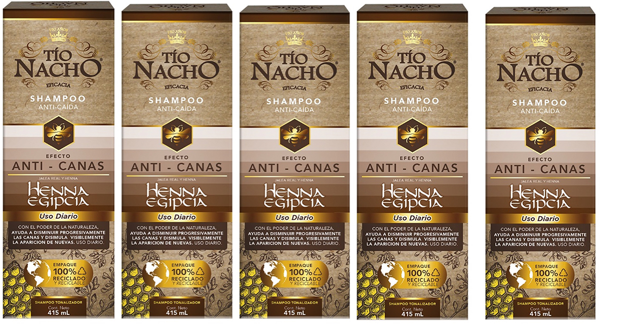 Lanzan innovador Tío Nacho Henna Egipcia Shampoo y Acondicionador para ayudar a disminuir las canas y preservar la vitalidad del cabello