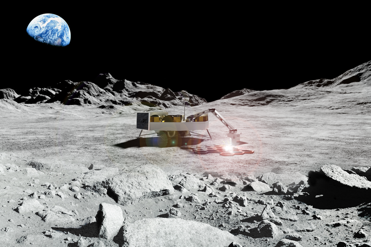 La NASA quiere tener casas en la Luna para 2040. Y tiene un plan para conseguirlo: «hormigón lunar»