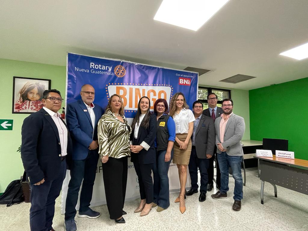Club Rotario Nueva Guatemala y BNI Guatemala unen a la comunidad en un Bingo Solidario en apoyo de seis Fundaciones
