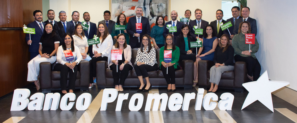 Banco Promerica es reconocido por Great Place to Work como uno de los mejores lugares para trabajar en  2023