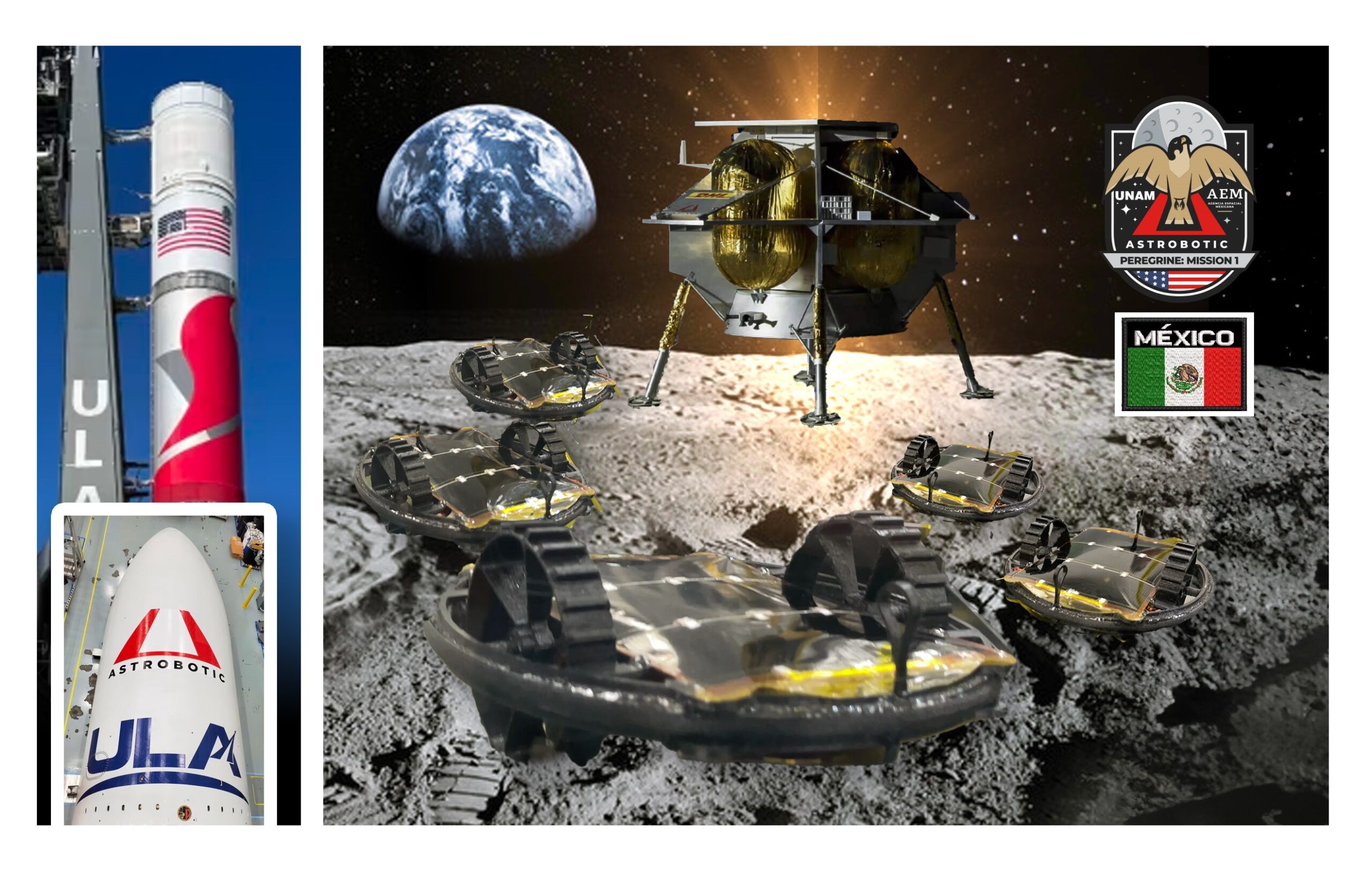 México se convierte en el primer país de América Latina en enviar microrobots a la Luna