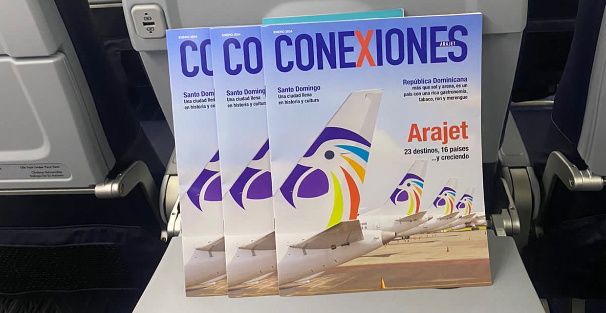 Arajet lanza la primera edición de su revista a bordo “Conexiones Arajet”