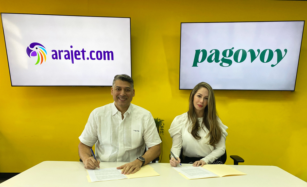 Arajet firma acuerdo con Pagovoy.com para programar y facilitar pago de vuelos