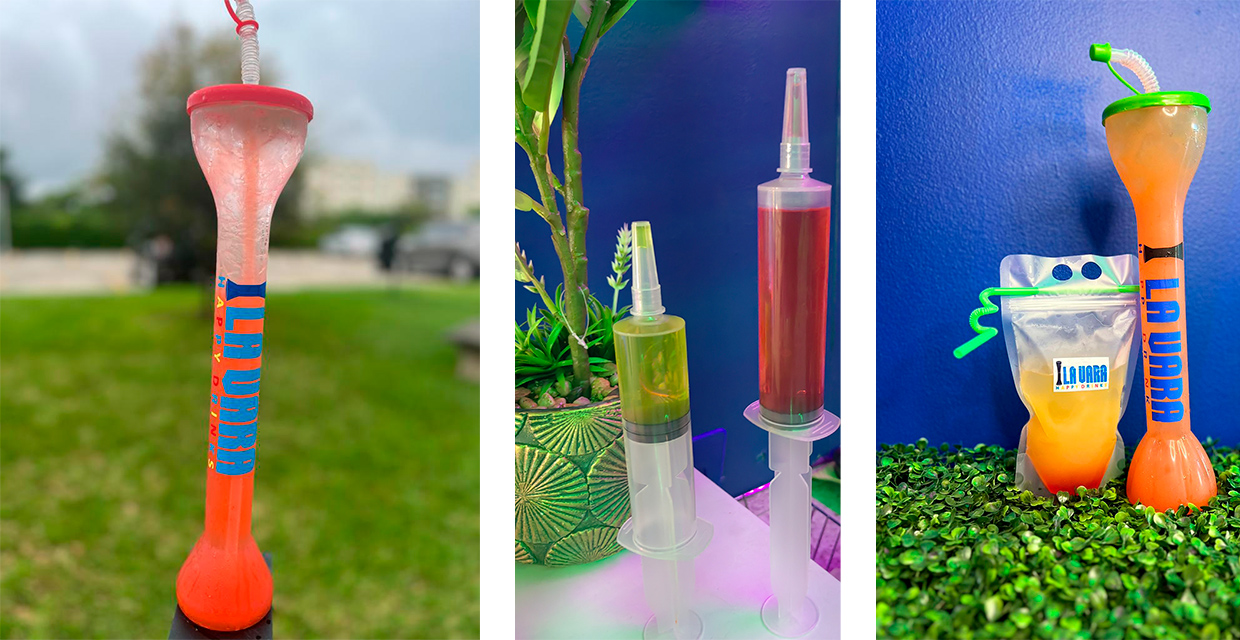 ¡La Vara! el emprendimiento de Coctelería en bolsa, jeringa y varas