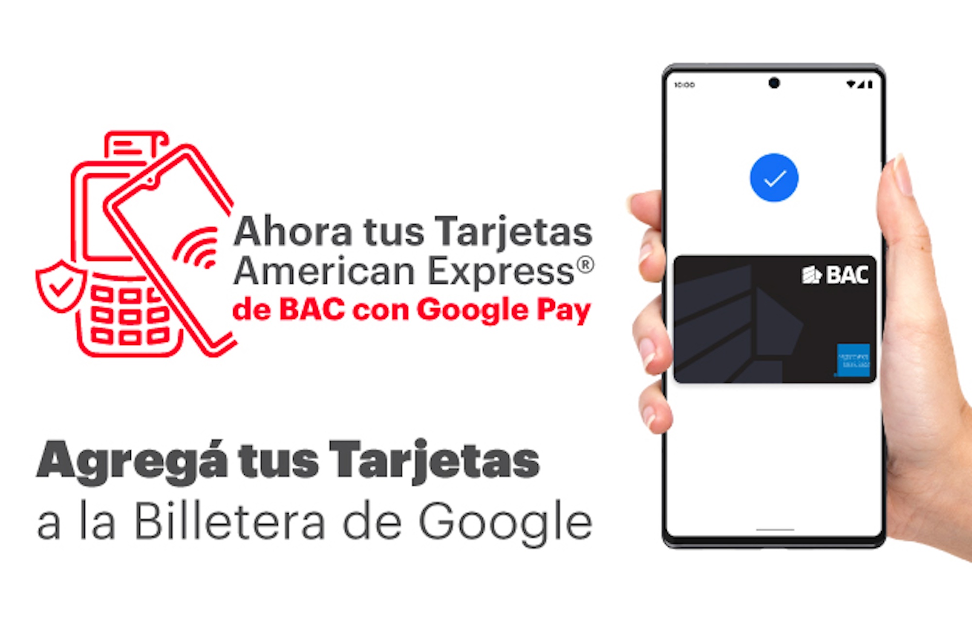 Las tarjetas BAC Credomatic American Express se integran a la Billetera de Google en Costa Rica