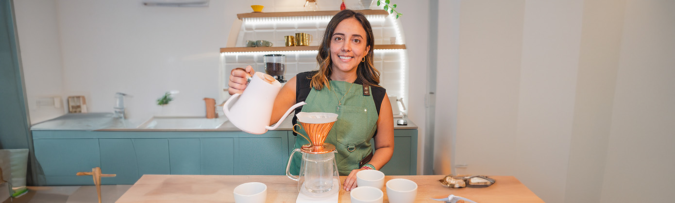 Promotora del café ecuatoriano
