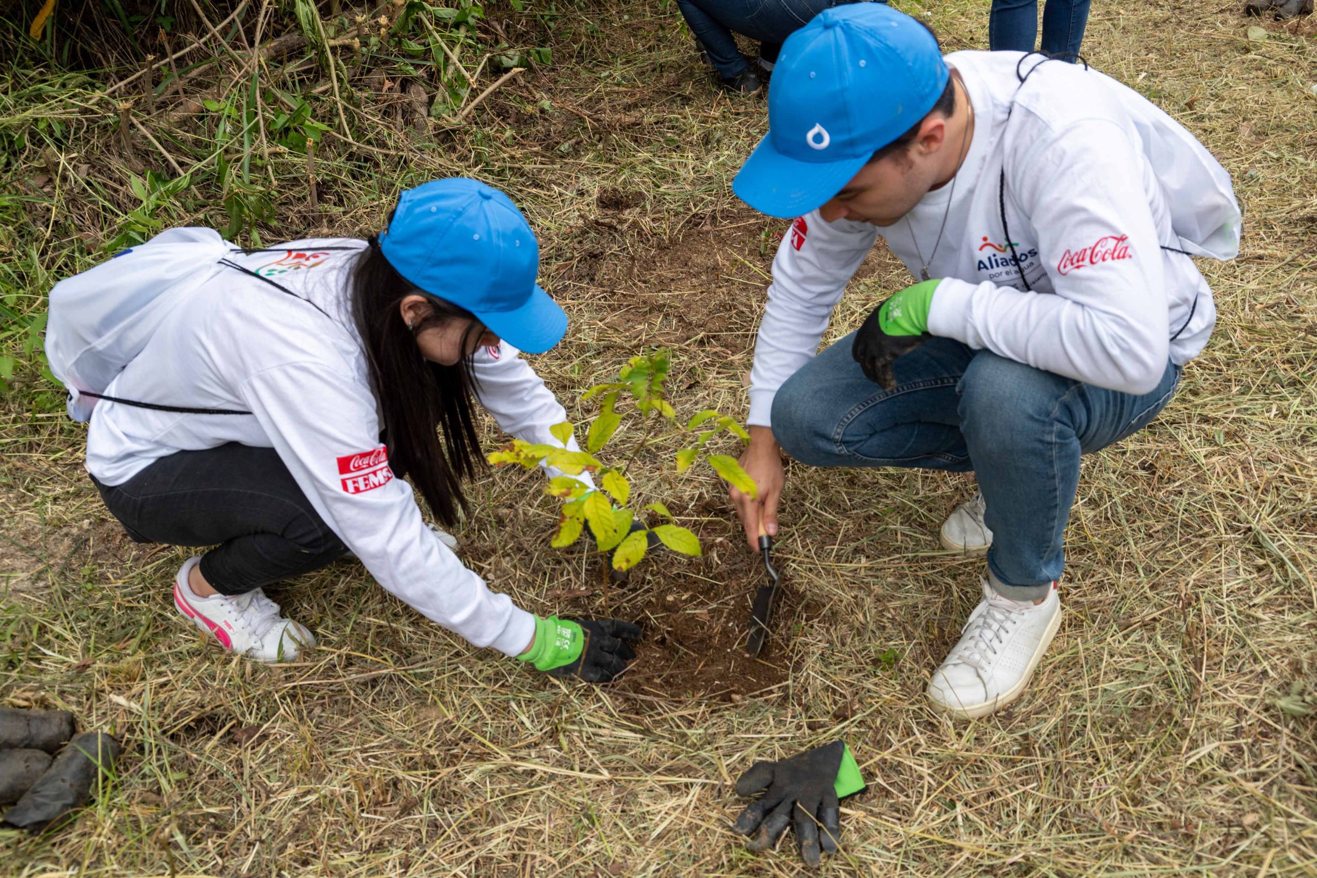 Sistema Coca-Cola realiza jornada de reforestación en la cuenca del río Villalobos en Guatemala