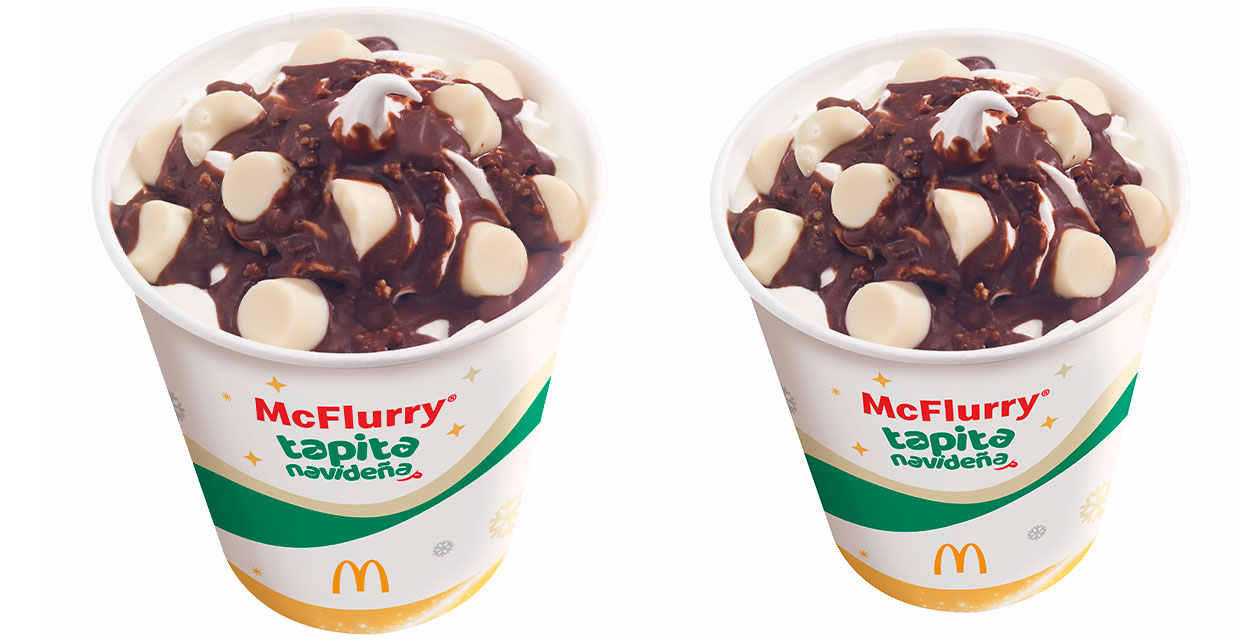 La Navidad llegó antes a McDonald’s, con el nuevo McFlurry Tapita Navideña