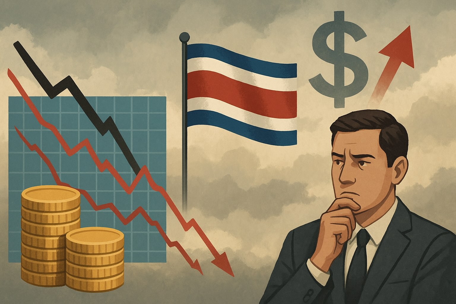 Crecimiento moderado y riesgos cambiarios en ascenso para lo que resta de 2025 en Costa Rica