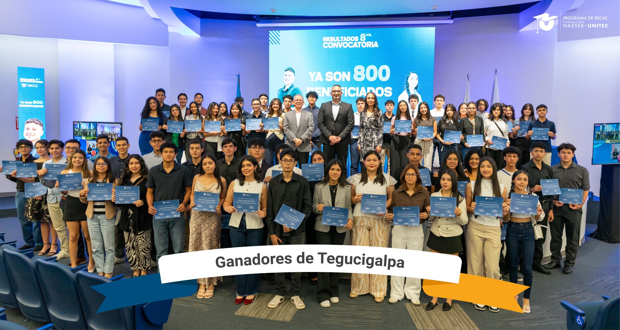 100 jóvenes hondureños fueron beneficiados con las becas Fundación Nasser-UNITEC
