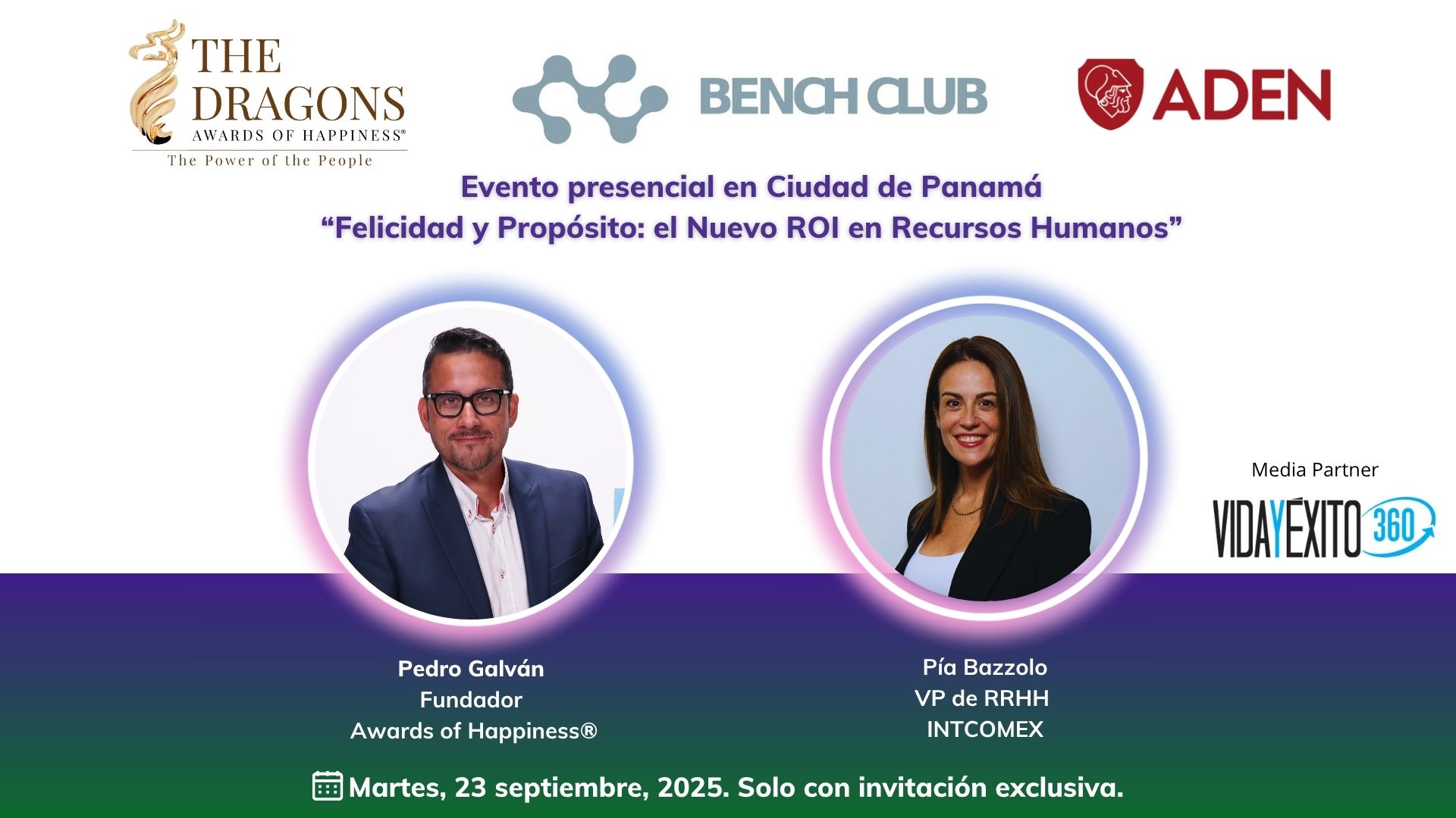 BenchClub y Awards of Happiness juntos en Panamá liderando el evento: “Felicidad y Propósito: el Nuevo ROI en Recursos Humanos”