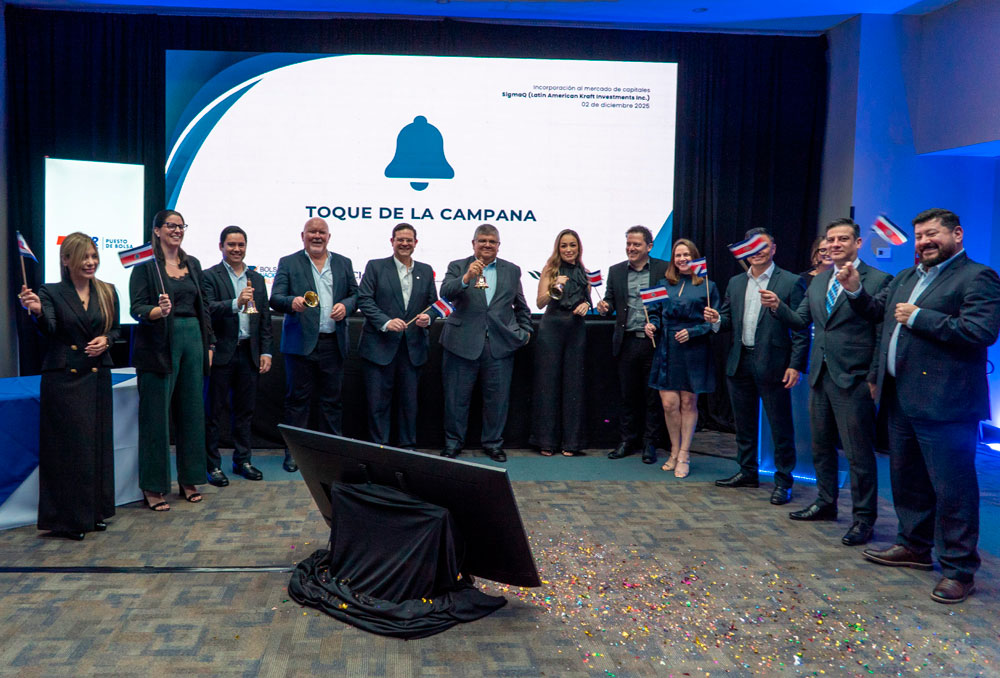 Con el impulso de BCR Valores Puesto de Bolsa, Latin American Kraft Investments (LAKI) se convierte en nuevo emisor en el mercado de valores costarricense