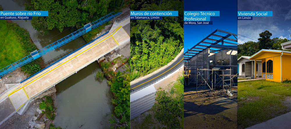 Programa de obras en riesgo inminente financiado por el BCIE en Costa Rica avanza beneficiando a más de 240 000 personas