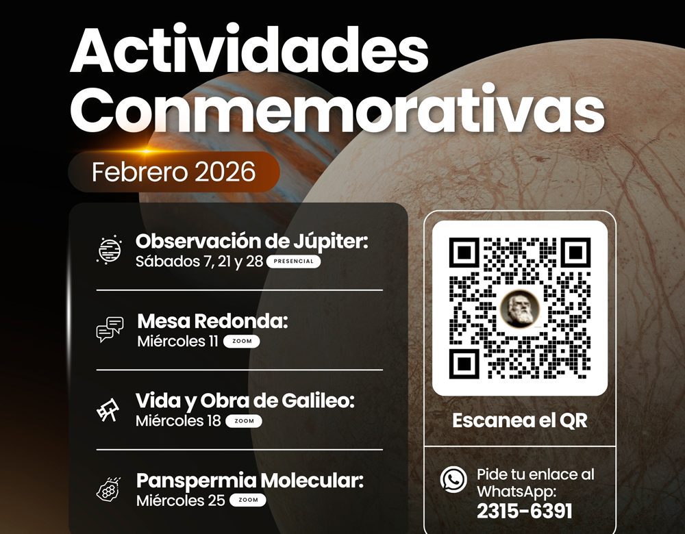 Universidad Galileo conmemora los 462 años del nacimiento de Galileo Galilei con actividades astronómicas y académicas abiertas al público