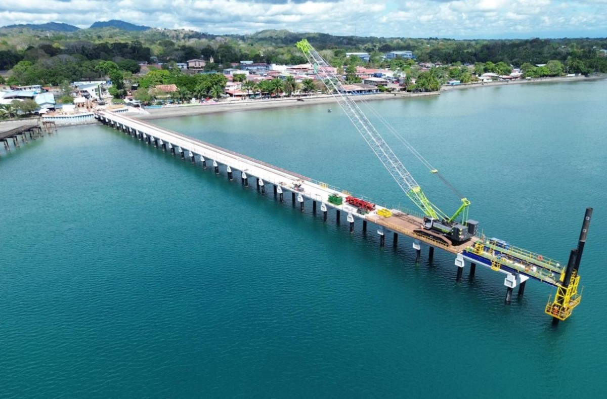 Complejo logístico de Puerto Armuelles registra un 70% de avance