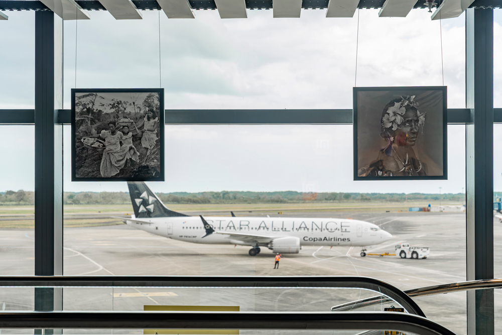 Panamá lleva su cultura al mundo con una intervención artística en el Aeropuerto de Tocumen