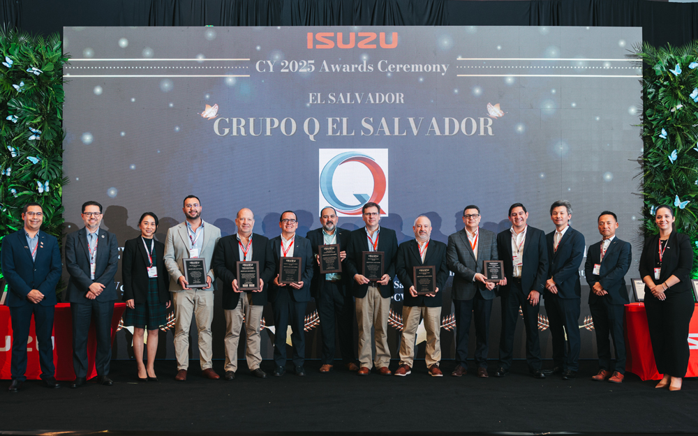 Grupo Q El Salvador obtiene la máxima certificación de Postventa de ISUZU a nivel mundial