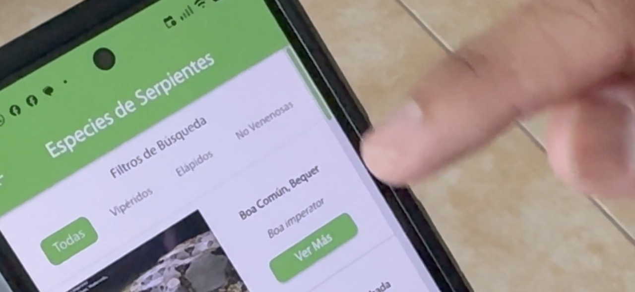 Costa Rica ya cuenta con su primera aplicación móvil para identificar serpientes venenosas