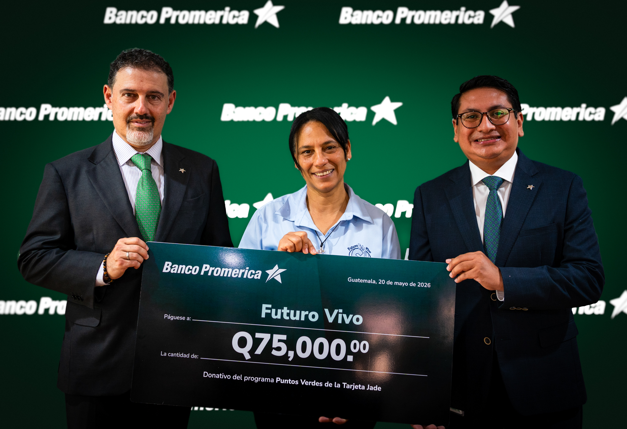 Banco Promerica Guatemala entrega, por cuarto año consecutivo, donativos del programa Puntos Verdes