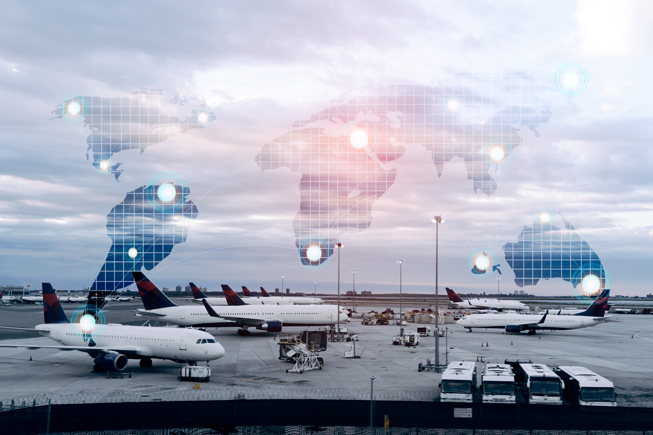El tráfico aéreo mundial se redujo en un 3,4%