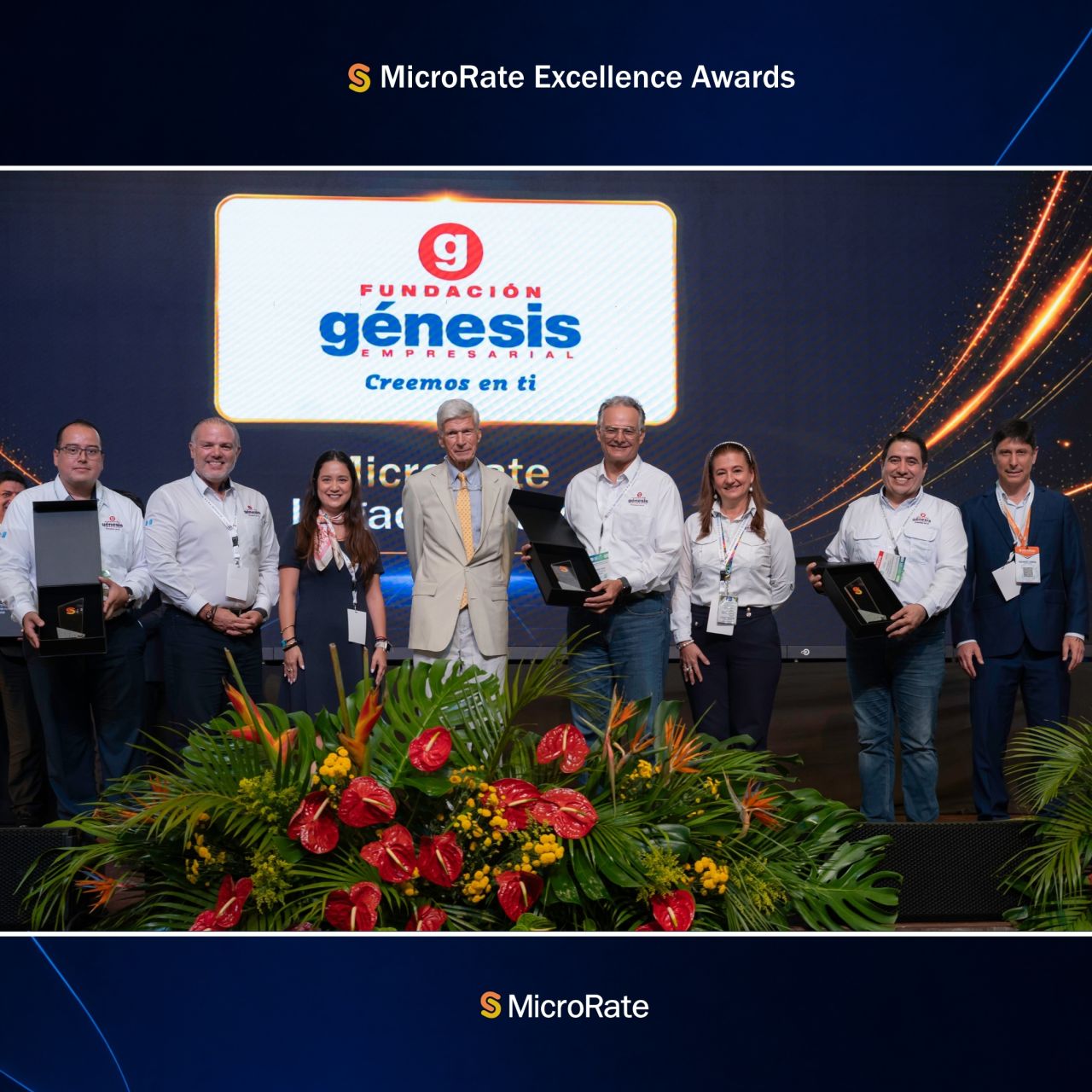 Fundación Génesis Empresarial recibe reconocimiento en los MicroRate Excellence Awards