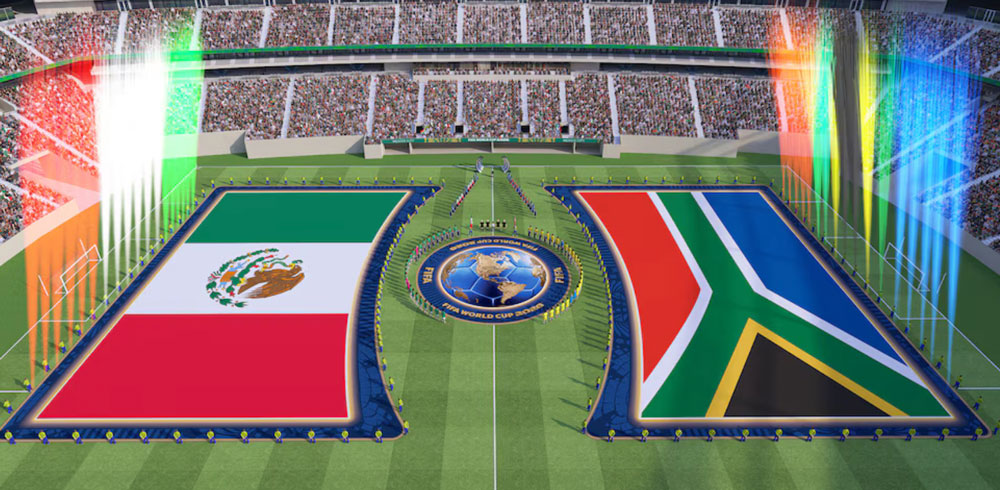 La historia detrás de las enormes banderas de las selecciones en el Mundial