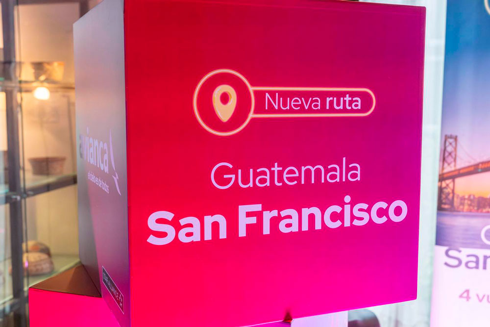 Avianca inicia operación directa entre Guatemala y San Francisco para la temporada mundialista