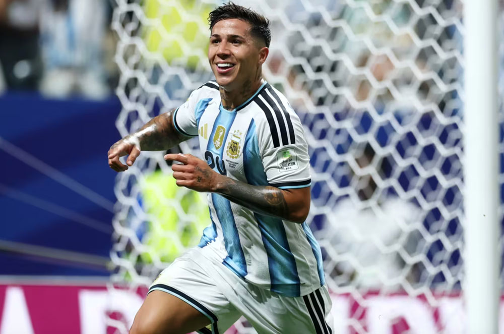 El argentino Enzo Fernández marca el gol 3000 en la historia de los Mundiales