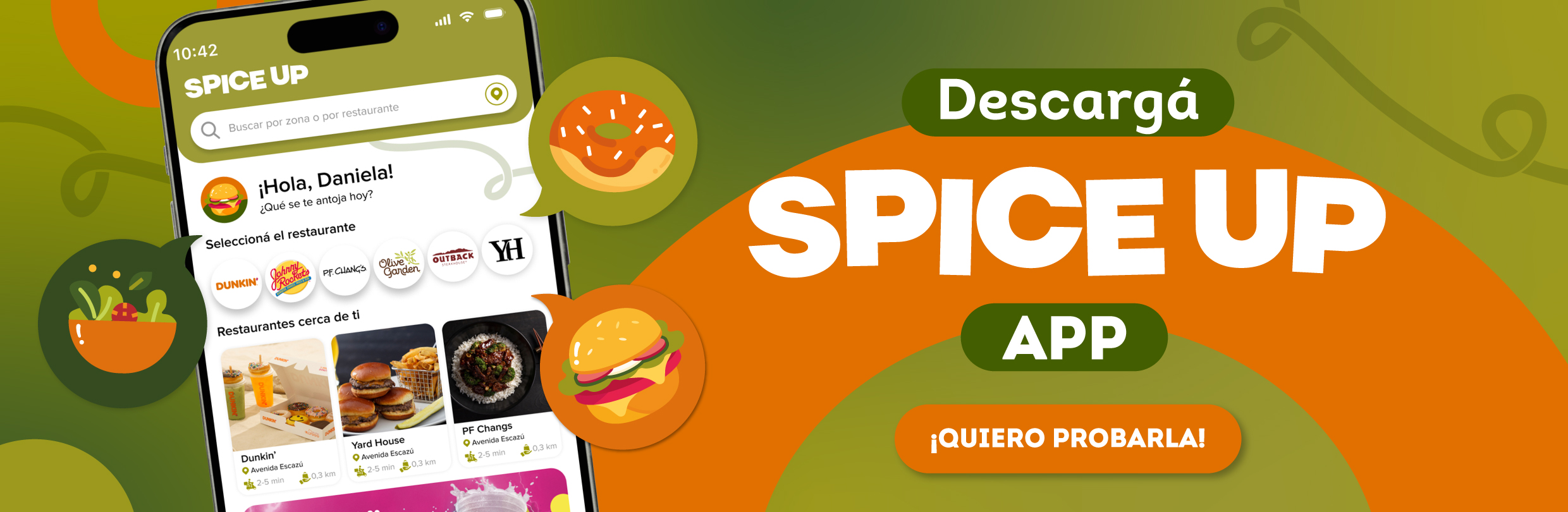 Nueva app le permite ordenar Olive Garden, Dunkin’, y más desde el celular