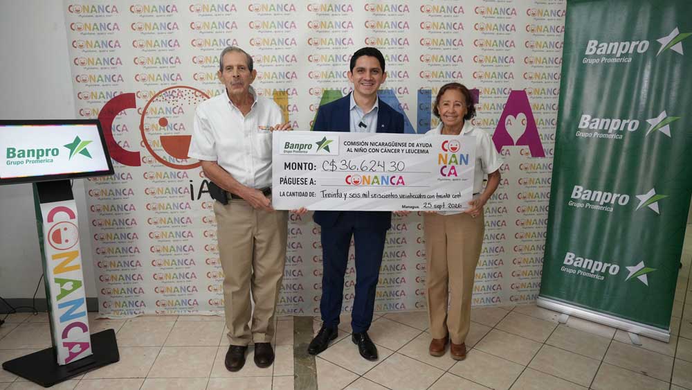 CONANCA recibe donativo de Banpro