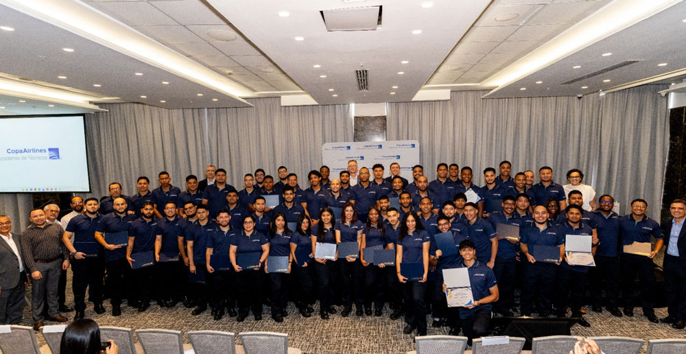 Copa Airlines gradúa a 65 nuevos técnicos aeronáuticos que se suman a la aviación panameña
