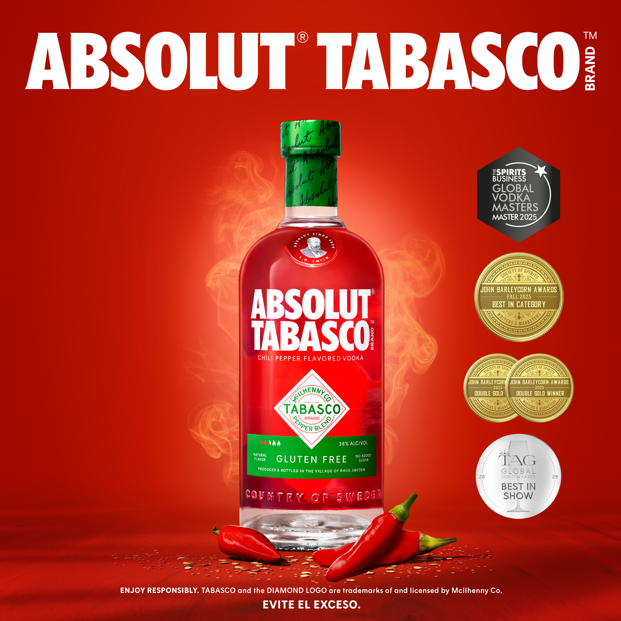 Absolut Tabasco llega a Costa Rica con una propuesta de vodka picante