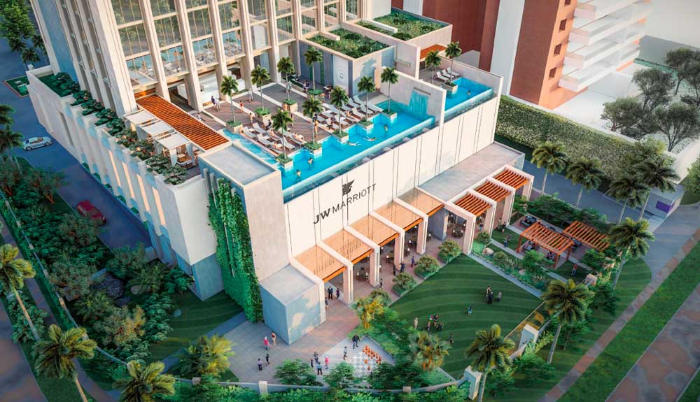 Avanza la construcción del JW Marriott San Salvador y presenta sus primeras habitaciones modelo